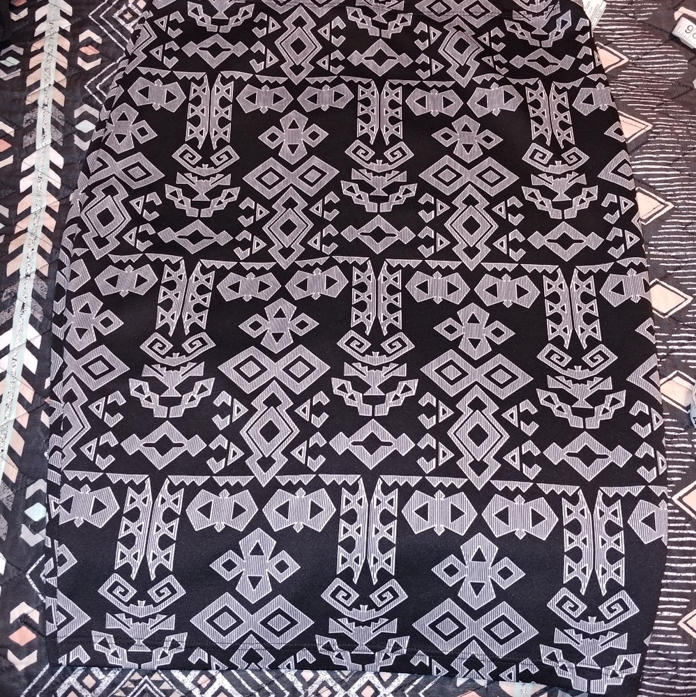 Printed Pencil Skirt